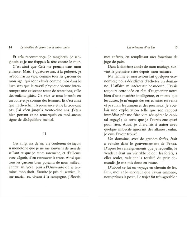 Le reveillon du jeune tsar et autres contes
