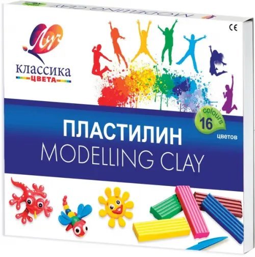 Пластилин "Детство", 16 цветов Пластилин "Детство", 16 цветов