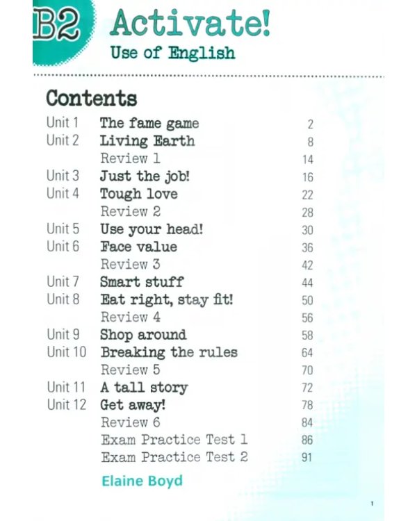 Activate! B2 Use of English