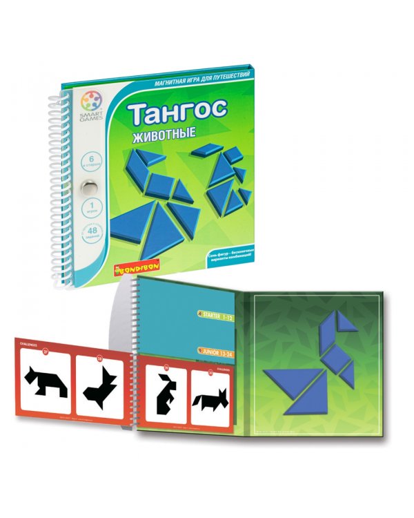 Магнитная игра для путешествий. Тангос. Животные