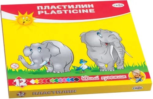 Пластилин "Юный художник", 12 цветов Пластилин "Юный художник", 12 цветов