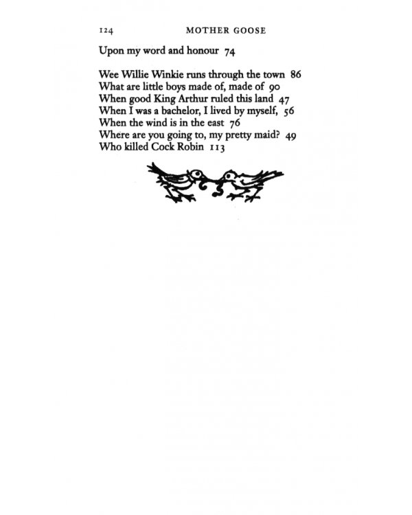 Mother Goose. Old Nursery Rhymes