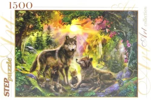 Пазл. Волки, 1500 элементов Пазл. Волки, 1500 элементов