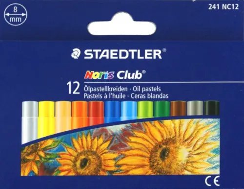 Масляная пастель "Noris Club" 8 мм, 12 цветов Масляная пастель "Noris Club" 8 мм, 12 цветов