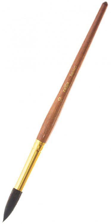 Кисть из волоса белки №10, круглая, 1 штука Кисть из волоса белки №10, круглая, 1 штука