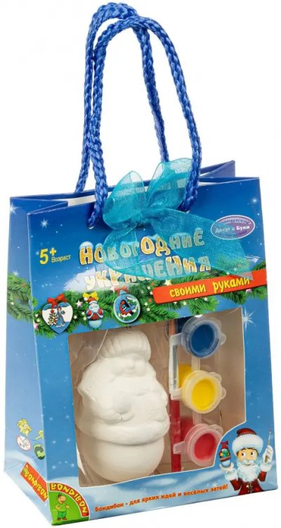 Набор для росписи. Новогодние украшения. Снеговик Набор для росписи. Новогодние украшения. Снеговик