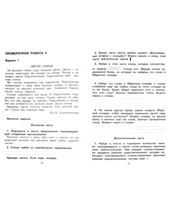 Русский язык. Тетрадь для проверочных работ. 2 класс. ФГОС