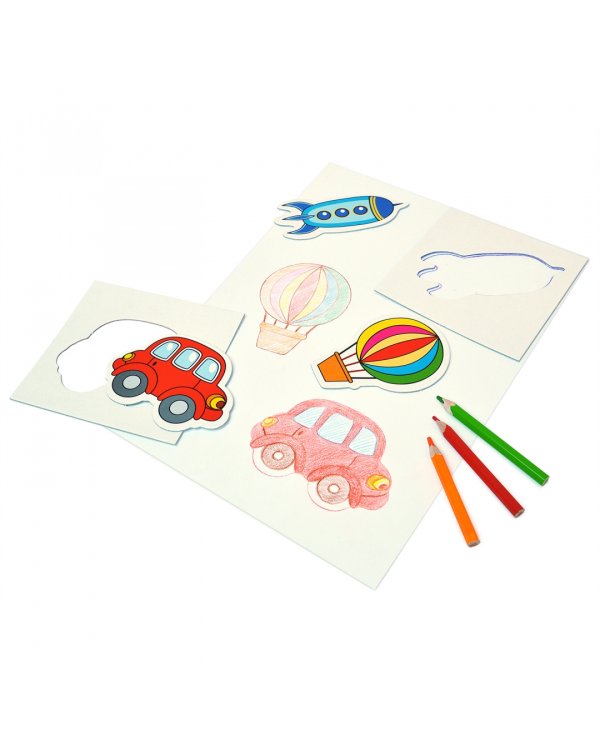 Трафареты. Забавные машинки