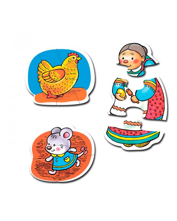 Макси-пазл для самых маленьких. Курочка ряба