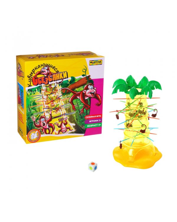 Настольная семейная игра. Кувыркающиеся обезьянки