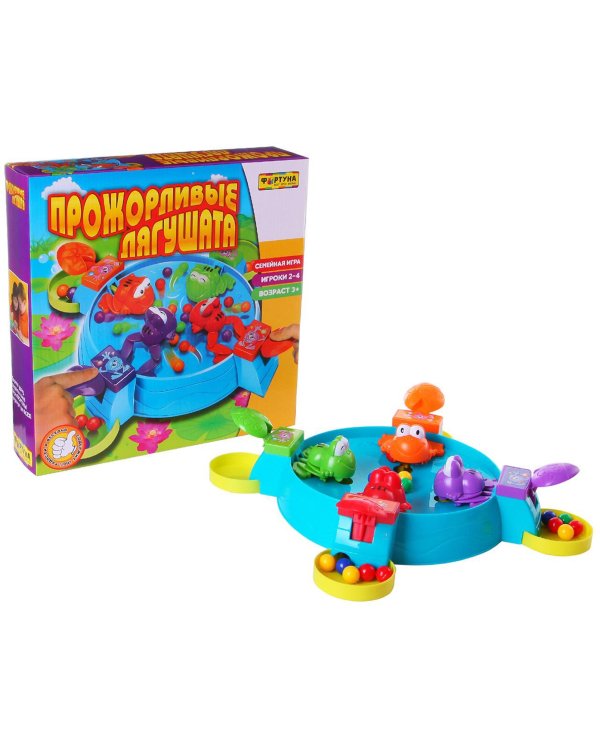 Настольная семейная игра. Прожорливые лягушата