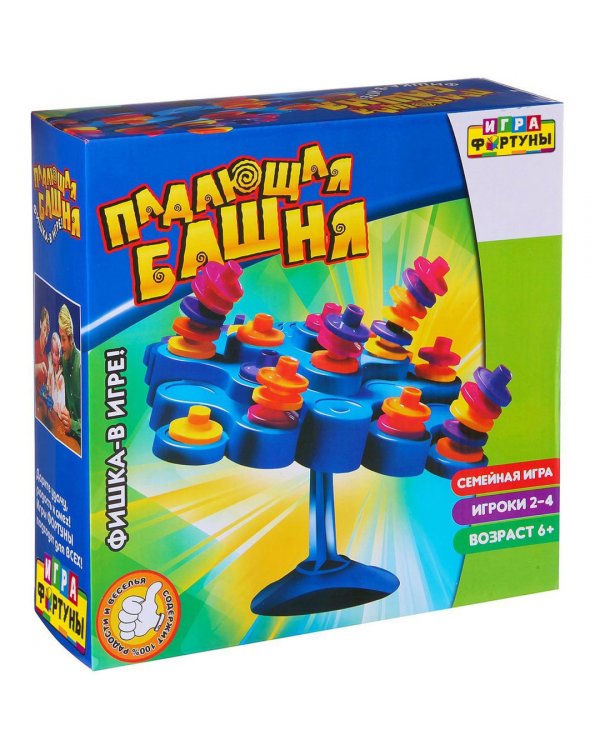 Настольная семейная игра. Падающая башня