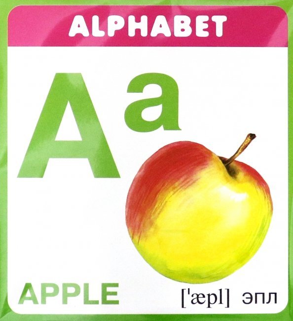 Набор карточек в целлофане Набор карточек "Английская азбука"