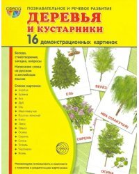 Демонстрационные картинки &quot;Деревья и кустарники&quot; (173х220 мм)