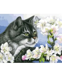 Живопись на холсте. Яблоневый цвет, 40х50 см