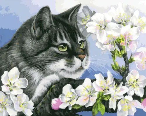 Живопись на холсте. Яблоневый цвет, 40х50 см Живопись на холсте. Яблоневый цвет, 40х50 см