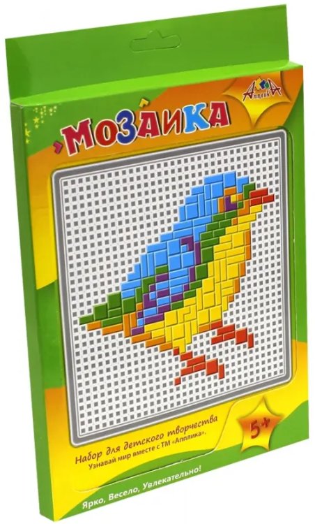 Мозаика-тетрис пластиковая, А5, "Синица" Мозаика-тетрис пластиковая, А5, "Синица"