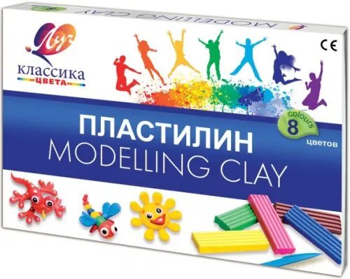 Пластилин Классика, 8 цветов Пластилин Классика, 8 цветов