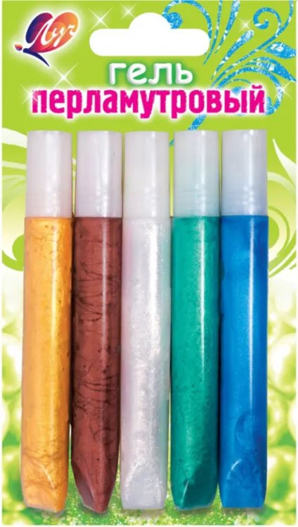 Гель с блестками "Перламутровый", 5 цветов Гель с блестками "Перламутровый", 5 цветов