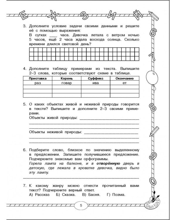 Итоговые комплексные работы. 3 класс. ФГОС