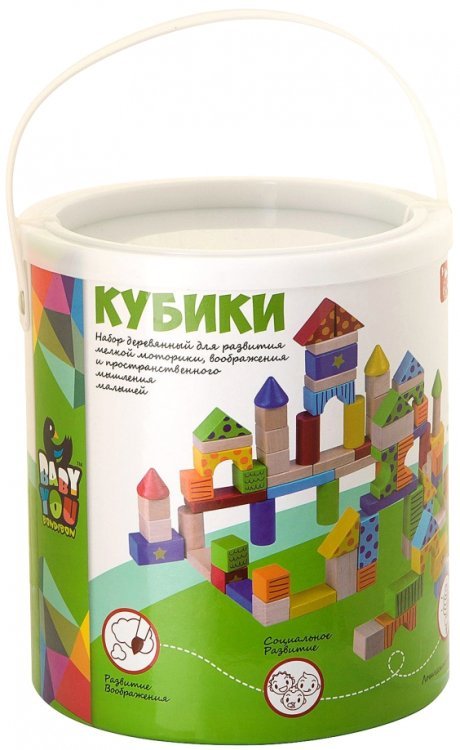 Обложка книги «Деревянные кубики, 80 деталей», ISBN 4895136009890