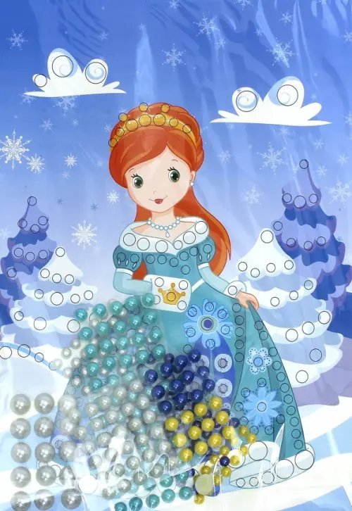 Набор для творчества. Картина из страз. "Жемчужная сказка. Принцесса Снежана" Набор для творчества. Картина из страз. "Жемчужная сказка. Принцесса Снежана"