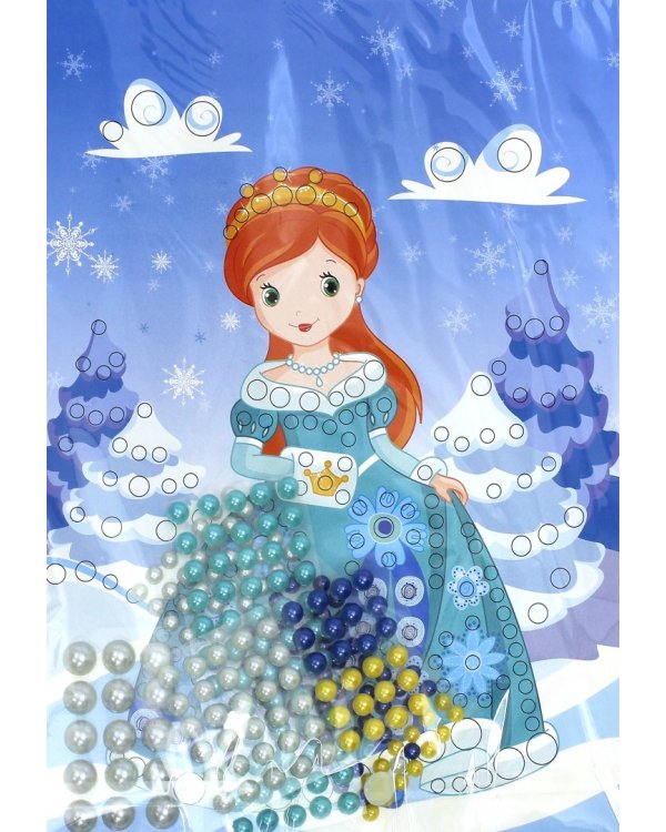 Набор для творчества. Картина из страз. "Жемчужная сказка. Принцесса Снежана"