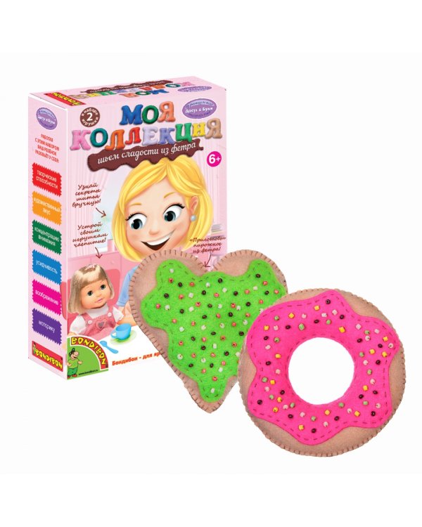 Шьем сладости из фетра. 2 пирожных