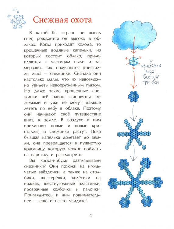 Книжка про снежинки