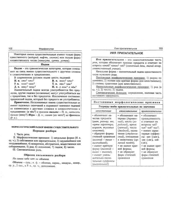 Русский язык. Весь школьный курс в таблицах и схемах