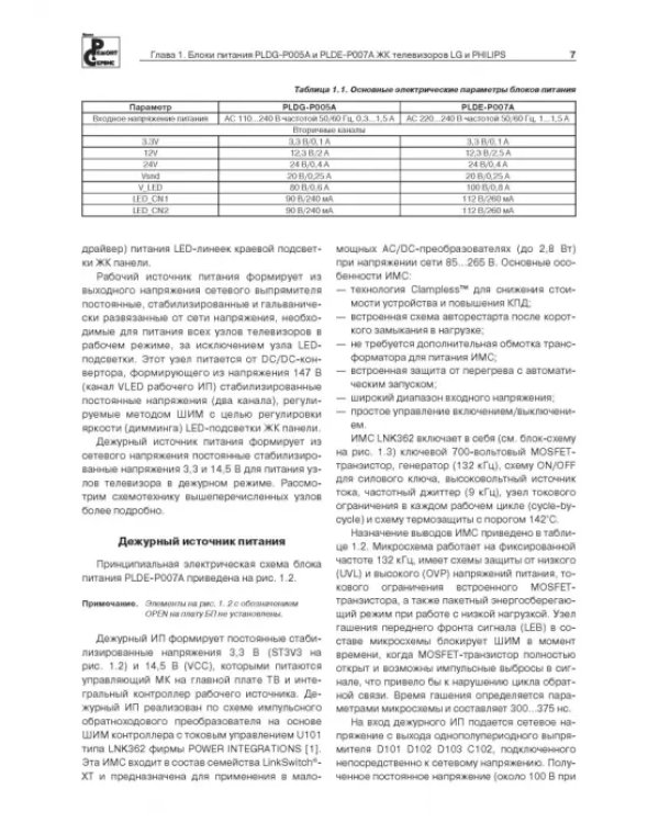 Блоки питания ЖК телевизоров LG и PHILIPS