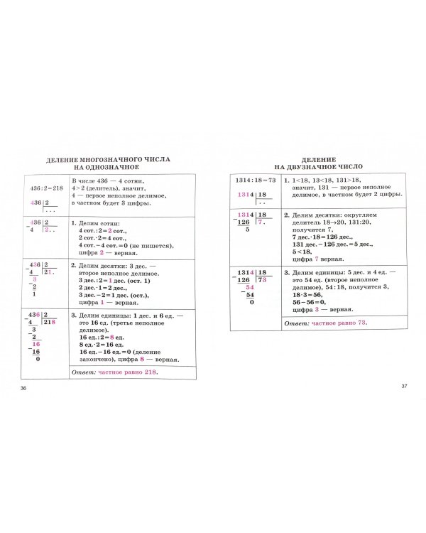 Математика в таблицах и схемах с мини-тестами. Курс начальной школы