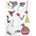 Магнит мягкий "Снеговичок"