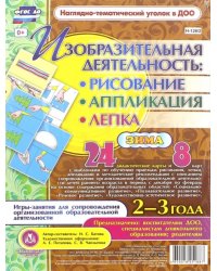 Изобразительная деятельность: рисование, лепка, аппликация. Игры-занятия для сопровождения организованной образовательной деятельности с детьми 2-3 лет. Декабрь-февраль. ФГОС ДО
