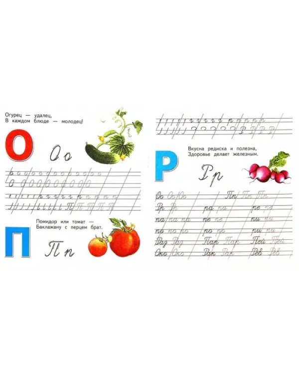 Вкусная азбука. Прописи. Прописные буквы