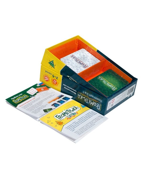 Развивающая настольная игра 2 в 1. Геокомплект