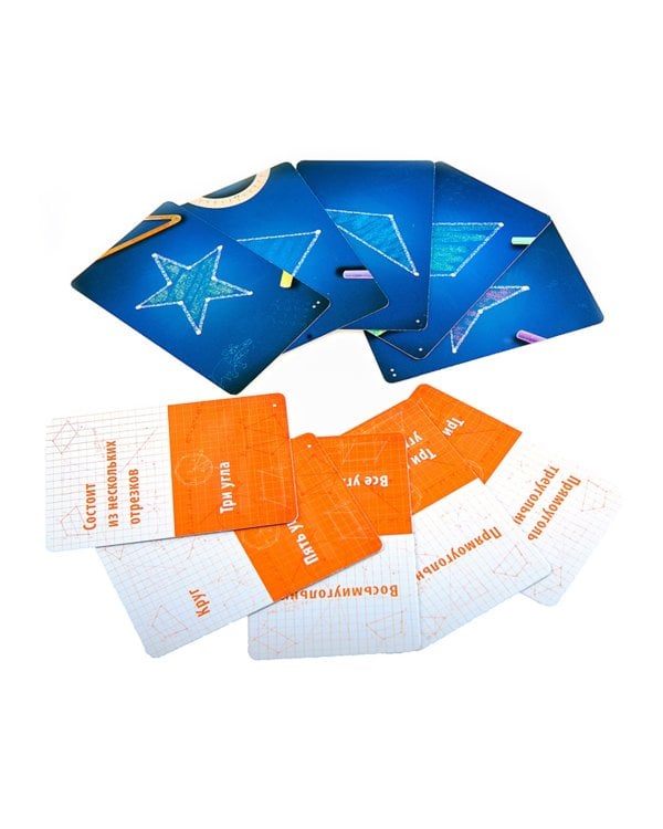 Развивающая настольная игра 2 в 1. Геокомплект