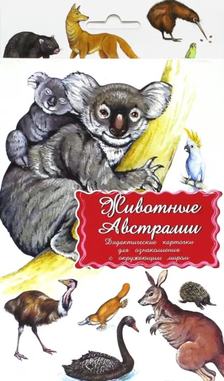 Дидактические карточки. Животные Австралии Дидактические карточки. Животные Австралии