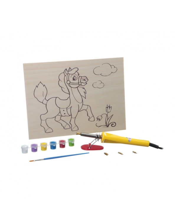 Французское творчество. Выжигательный аппарат с дощечкой и красками