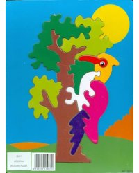 Рамка-пазл. Дятел