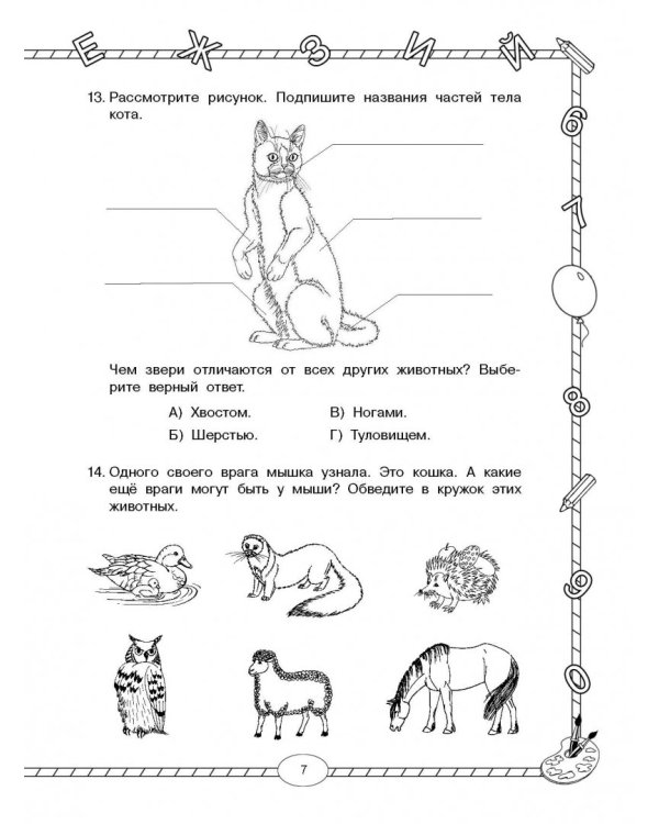Стартовый и итоговый контроль с ответами. 1 класс. ФГОС