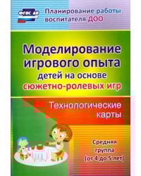 Моделирование игрового опыта детей 4-5 лет.  Технологические карты. ФГОС ДО