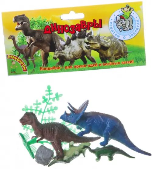 Набор животных. Динозавры, 4 штуки Набор животных. Динозавры, 4 штуки
