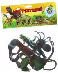 Набор животных. Рептилии, 6 штук