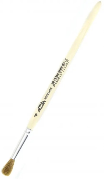 Кисть Колонок, №4, круглая Кисть Колонок, №4, круглая