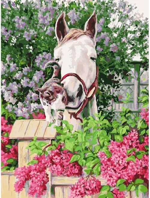 Живопись на картоне. Нежная привязанность, 30х40 см Живопись на картоне. Нежная привязанность, 30х40 см