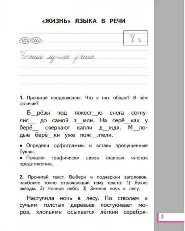 Русский язык. 2 класс. Рабочая тетрадь №2 к учебнику Л. Я. Желтовской, О. Б. Калининой