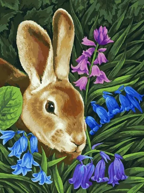 Живопись на холсте. Кролик, 30х40 см