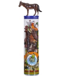 Набор животных. Дикие и домашние животные, 12 штук