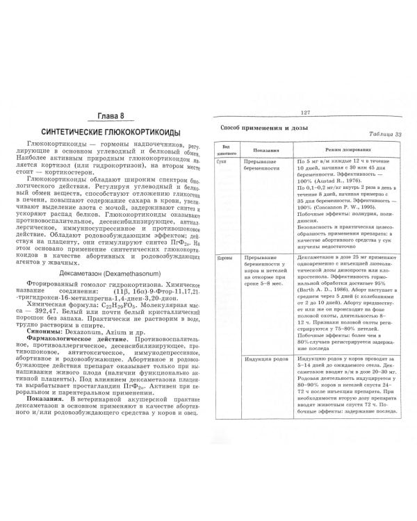 Лекарственные средства, применяемые в ветеринарном акушерстве, гинекологии, андрологии и биотехнике